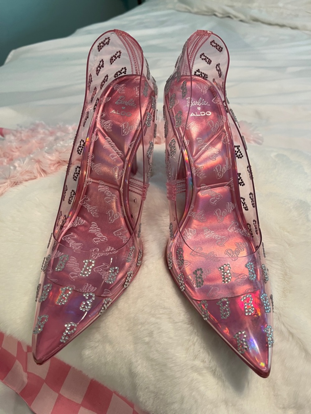ALDO x Barbie Women’s Pink Clear Tessy Heels